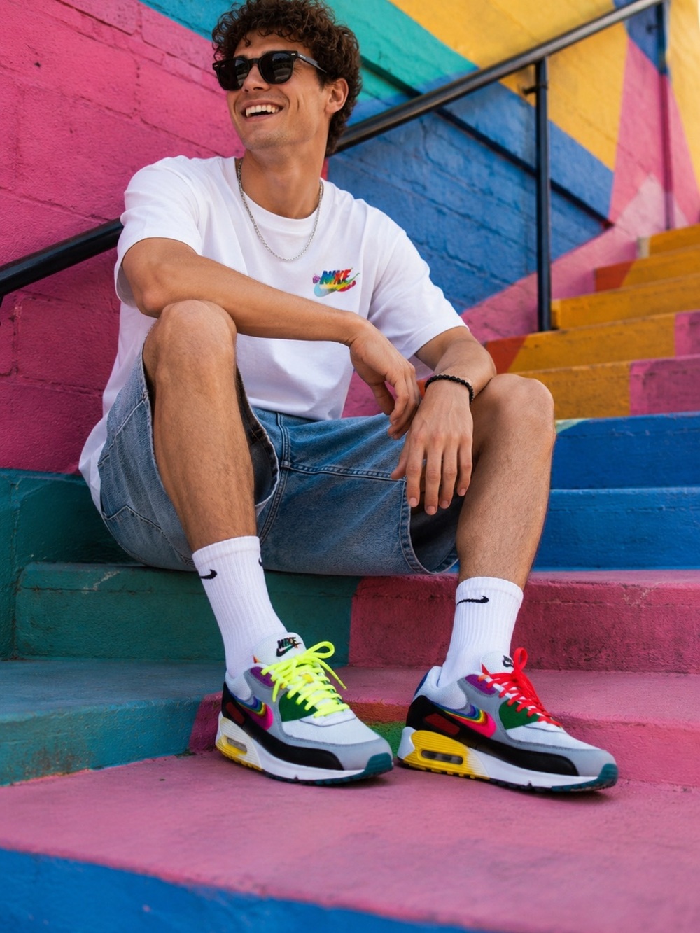 Nike Air Max 90 Be True 2019 Rainbow Pride CJ5482-100 Men's Size 12 Low Top